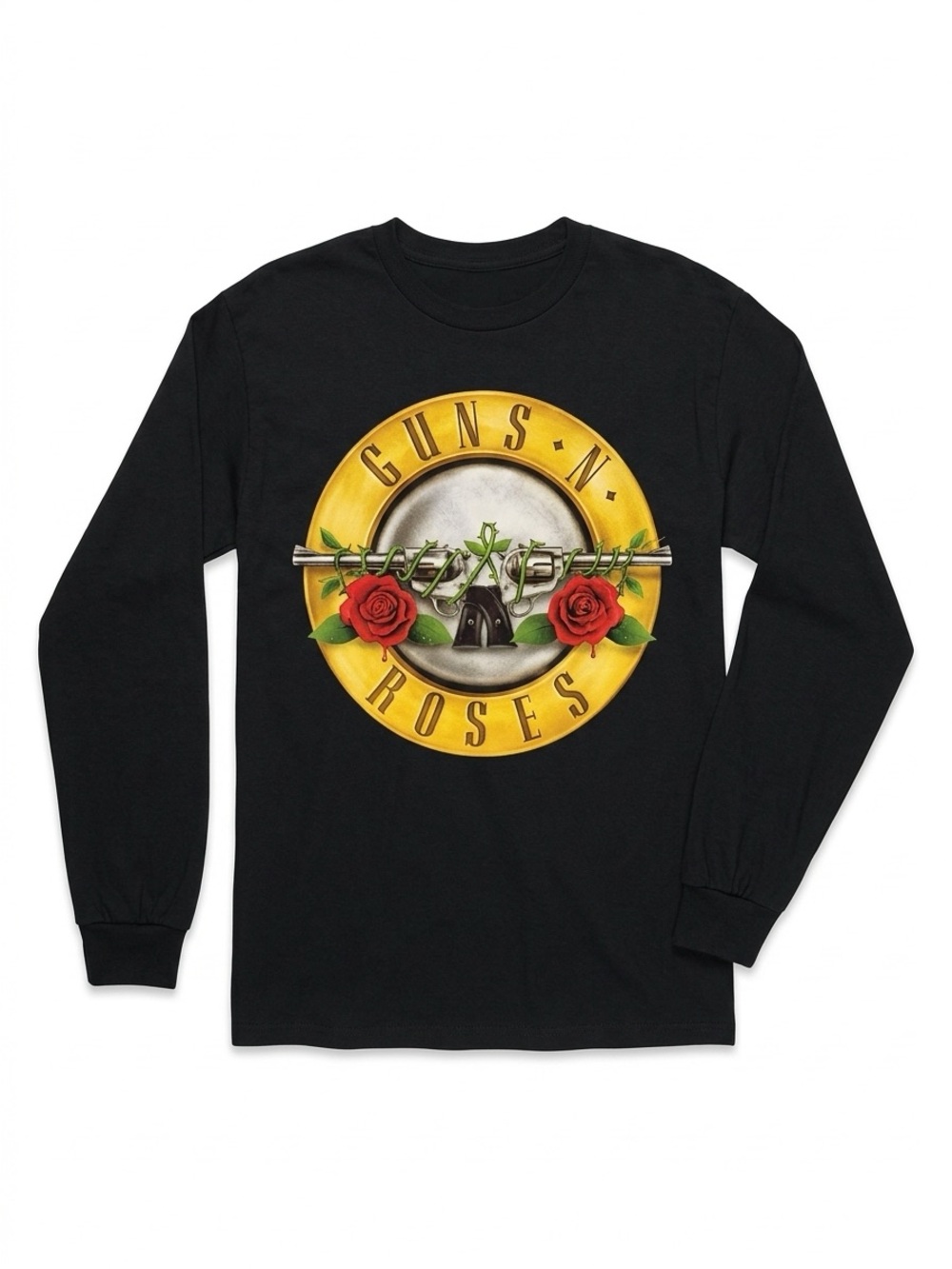 Guns N' Roses Black Long-Sleeve Graphic Tee Size S